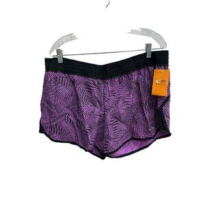 Champion NWT Womens Duo dry Purple and Black Athletic Shorts SZ XXL
